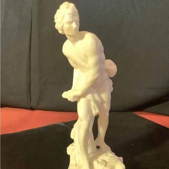 Figurines (Pair) Made In Italy Venus De Milo & David - Picture 3 of 5